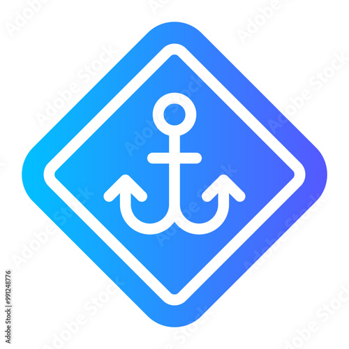 anchor gradient icon