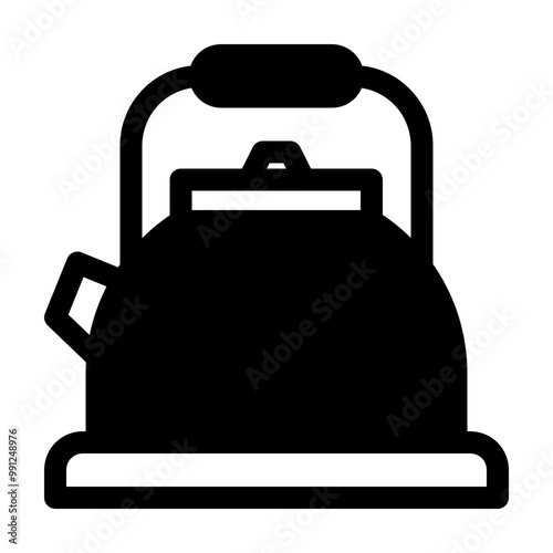 Teapot Tea Kettle Solid Icon