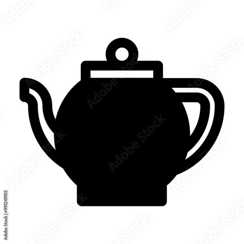 Teapot Tea Kettle Solid Icon