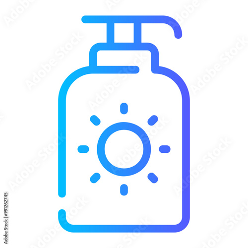 sunscreen gradient icon