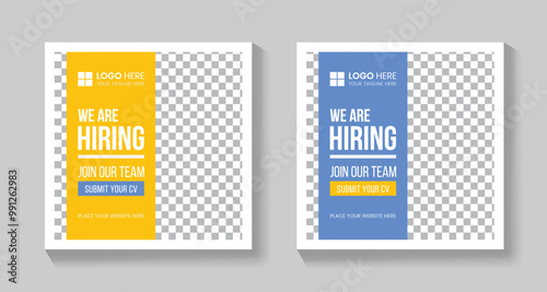 Join Our Team Post Template | Social Media Post Design |  We Are Hiring Post Template