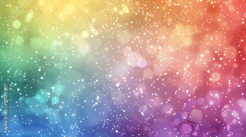 rainbow bokeh color light background looks very beautiful clouds