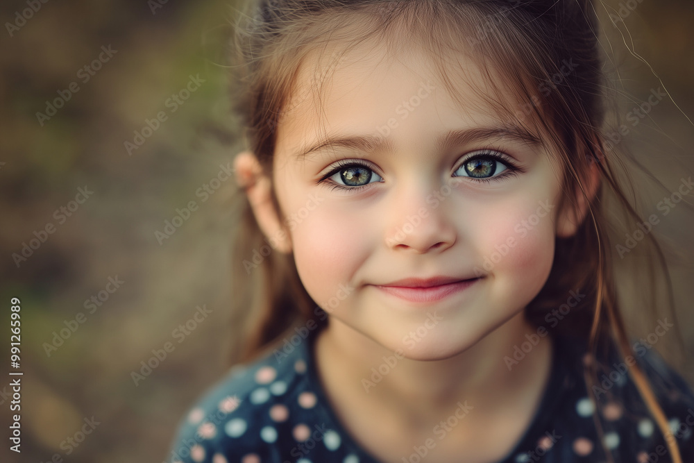 Portrait of a young brunette girl looking at the camera Portrait of a young brunette girl looking at the camera
