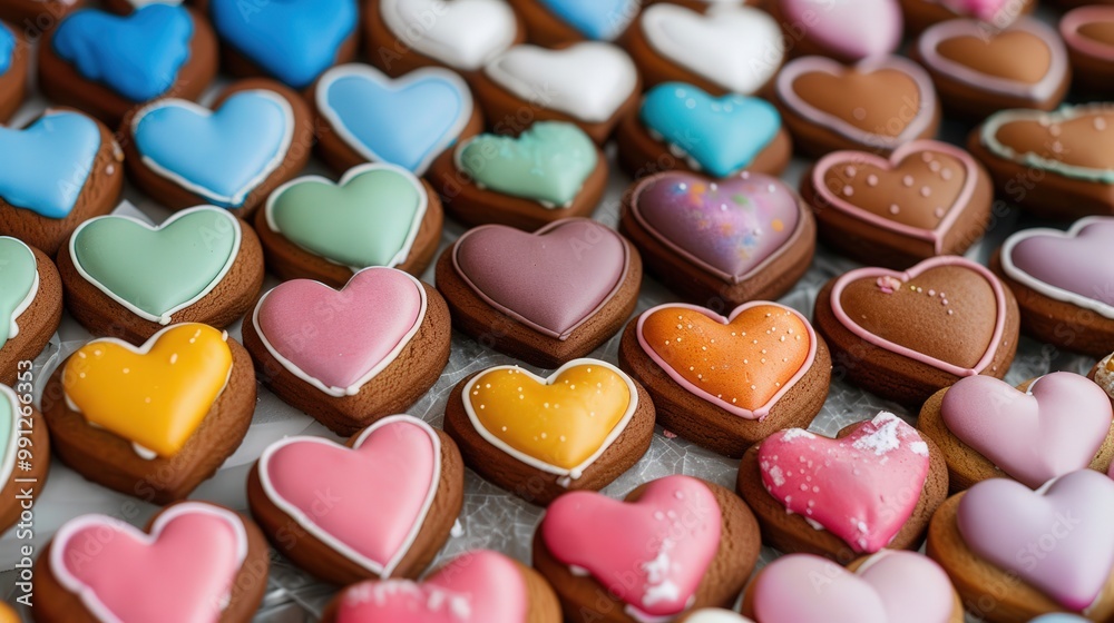Gingerbread Hearts at Oktoberfest, vibrant festive sweets displayed in intricate designs, capturing the joyful spirit of the celebration with rich colors and traditional motifs Gingerbread Hearts at Oktoberfest, vibrant festive sweets displayed in intricate designs, capturing the joyful spirit of the celebration with rich colors and traditional motifs