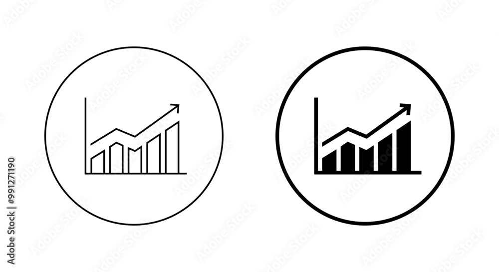 Statistic icon. Business chart symbol. Financial analysis illustration Statistic icon. Business chart symbol. Financial analysis illustration