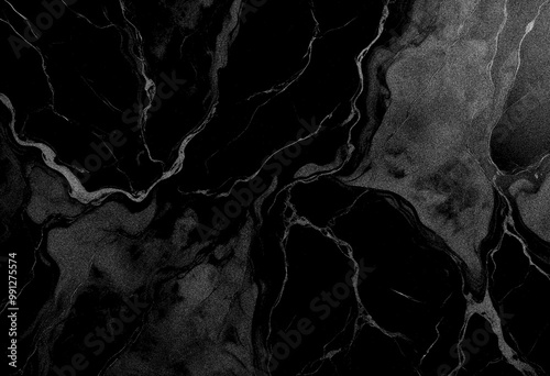 Marble texture pattern background, black wall grunge texture