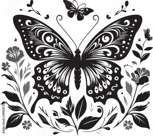 beutiful butteerfly flying
