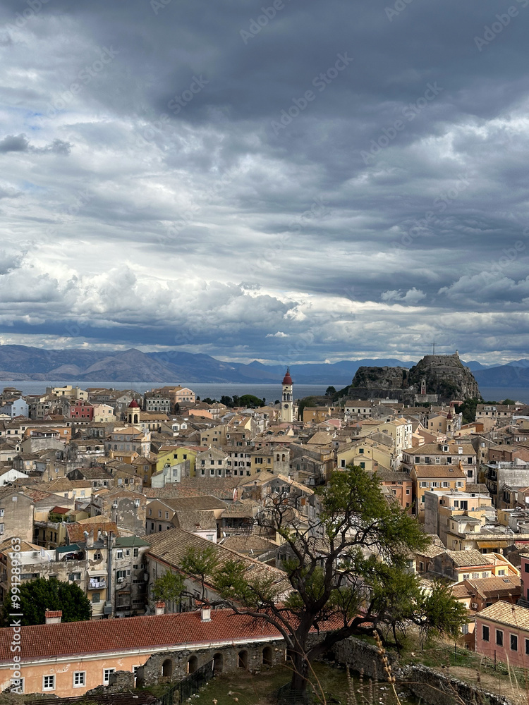 view of the city of the city Greece Corfu view of the city of the city Greece Corfu