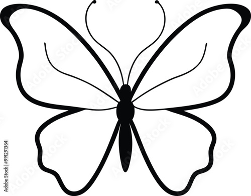 butterfly silhouette vector