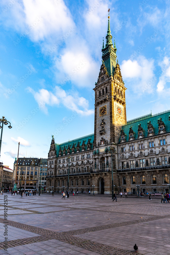 Naklejka premium Hambug