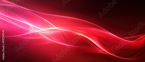 Abstract red wave light futuristic smooth modern design background wallpaper AI generated image