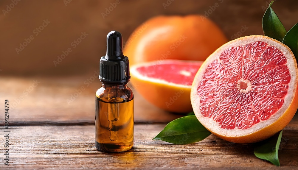 Grapefruit Oil with Grapefruit Slices Grapefruit Oil with Grapefruit Slices