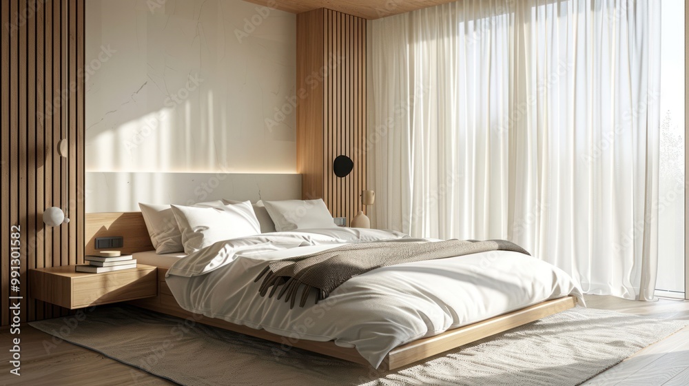 Minimalist Bedroom with Natural Light Minimalist Bedroom with Natural Light