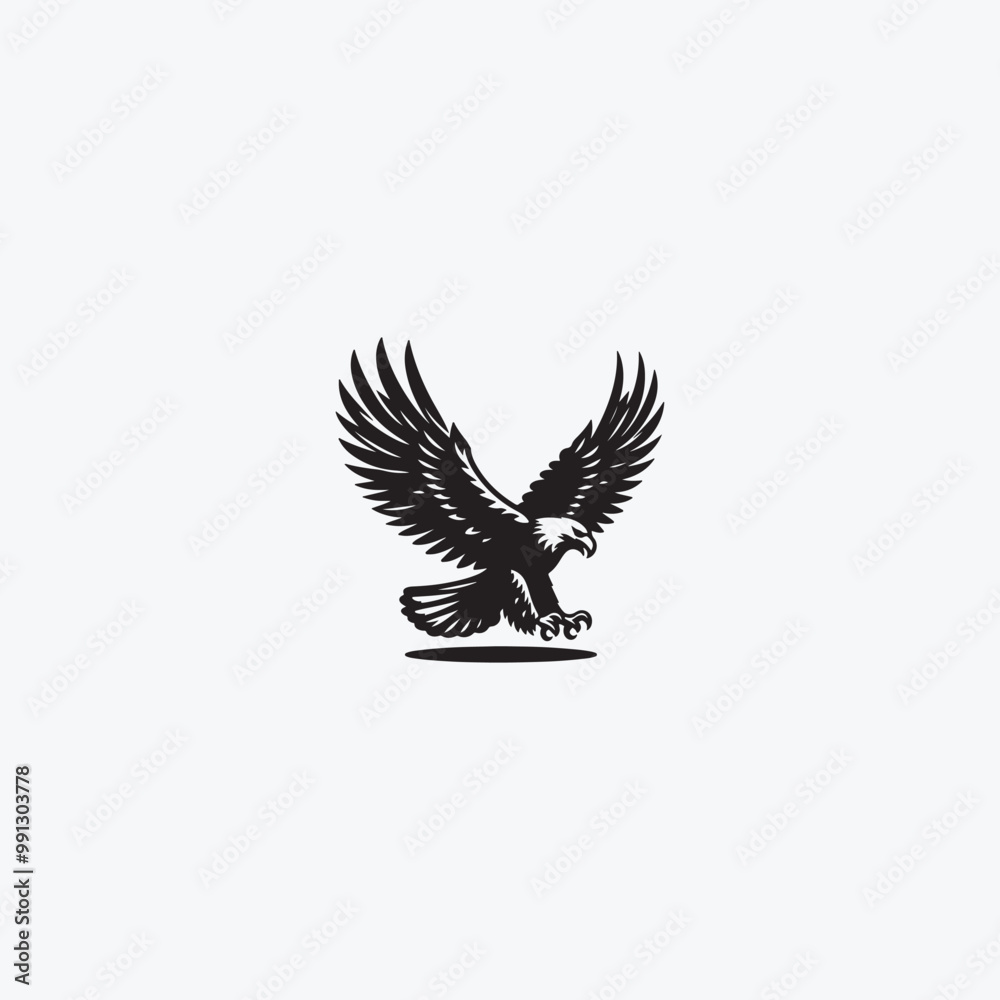 Obraz premium Flying Eagle vector image