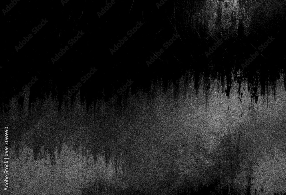 Obraz premium Black wall grunge texture