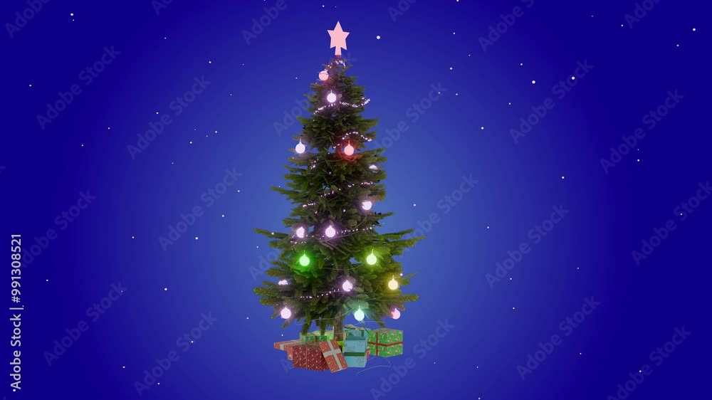 Christmas Tree Nice Animated Background Christmas Tree Nice Animated Background