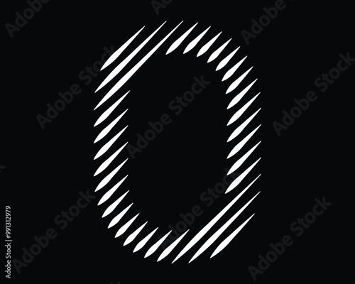 Word with O art & illustration icon
