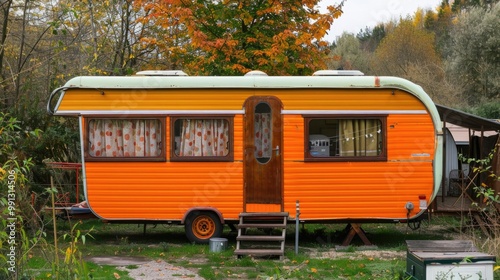 Mobile Homes: Travel Trailers and Caravans for Camping and Vacation in the Countryside