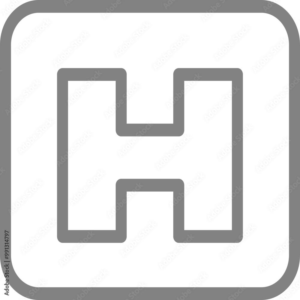 Single isolated icon with outline style icon on white background