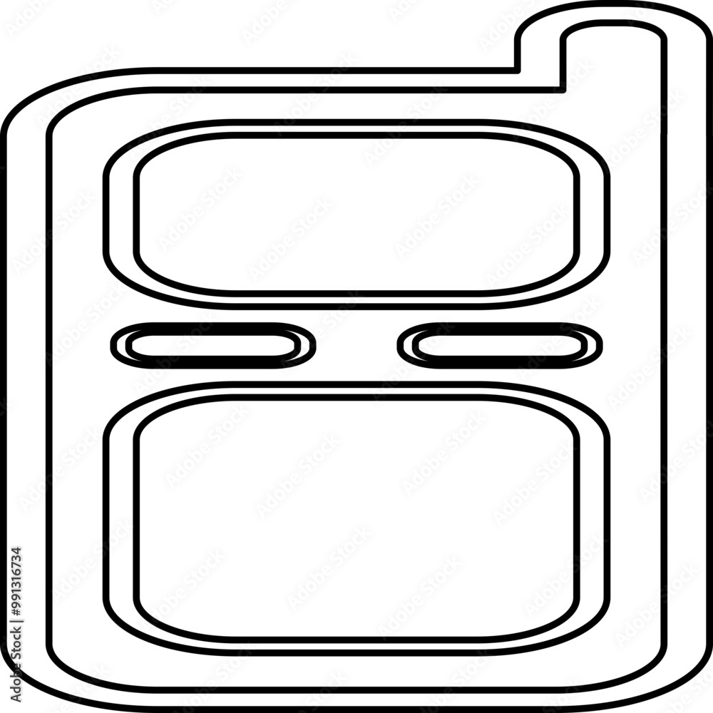 Single isolated icon with outline style icon on white background Single isolated icon with outline style icon on white background
