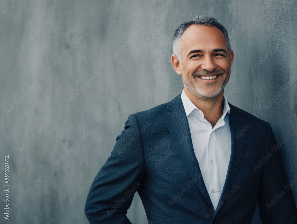 Confident Businessman Posing for Portrait Confident Businessman Posing for Portrait