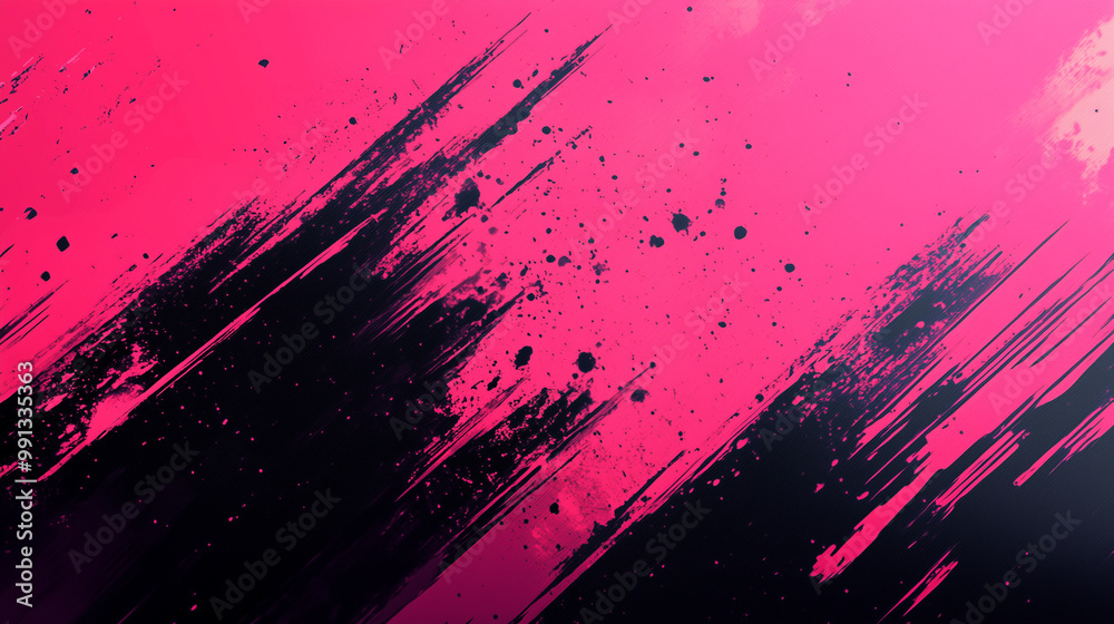 Abstract background. Pink and black strokes.
Abstract background. Pink and black strokes.