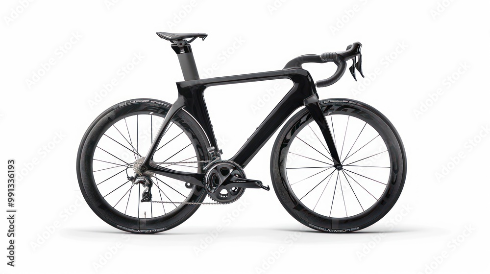 Fototapeta premium Black Road Bike