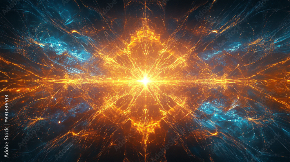 Energetic Dynamic Abstract Background with Electric Lines Energetic Dynamic Abstract Background with Electric Lines