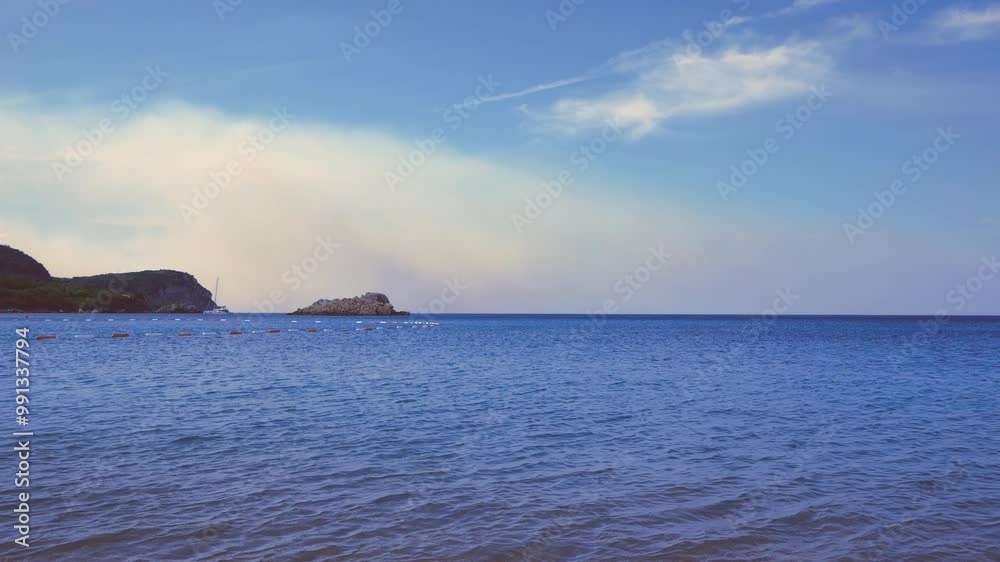 Beautiful view of the sea and rocky coast. Magnificent seascape of rocks and rolling waves. Beautiful view of the sea and rocky coast. Magnificent seascape of rocks and rolling waves.