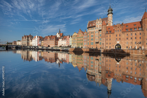 Wallpaper Mural Picturesque embankment of the old town of Gdansk Torontodigital.ca