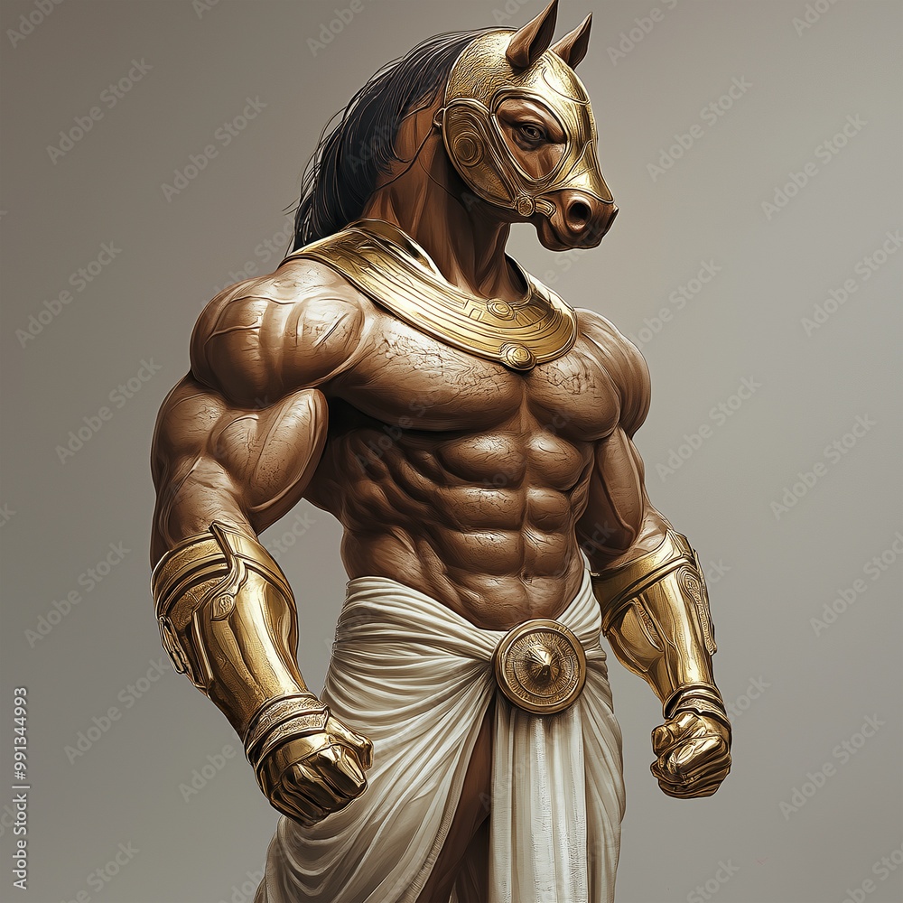A horse character for slot game, video game, mobile game, Illustration A horse character for slot game, video game, mobile game, Illustration