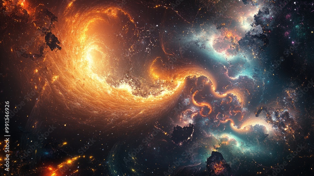 Stunning cosmic digital artwork with glowing space elements and intricate designs, perfect for unique and vibrant wallpaper backgrounds Stunning cosmic digital artwork with glowing space elements and intricate designs, perfect for unique and vibrant wallpaper backgrounds