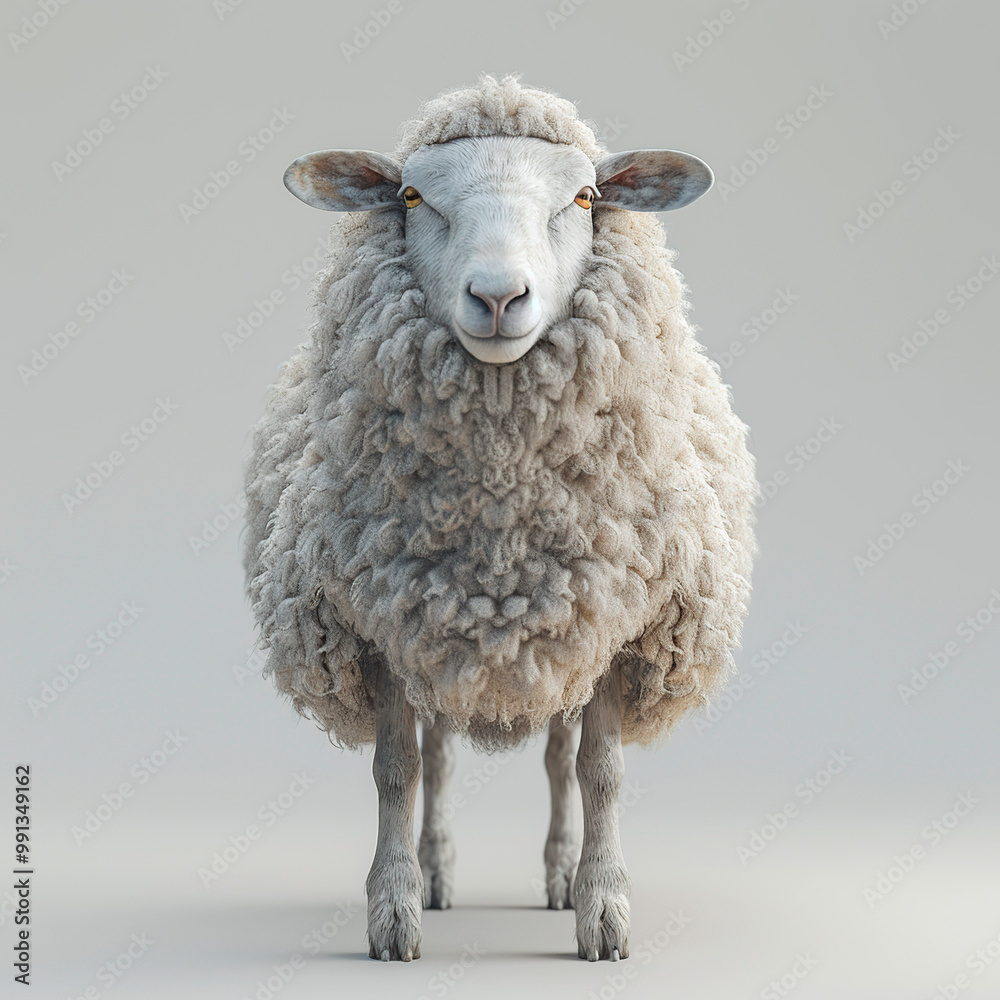 Obraz premium sheep isolated on white