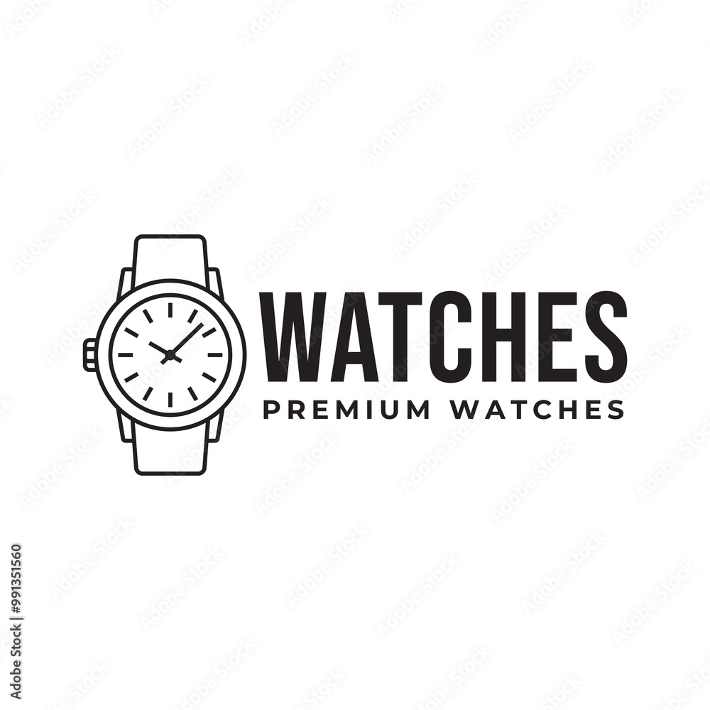 Simple watches logo design Simple watches logo design