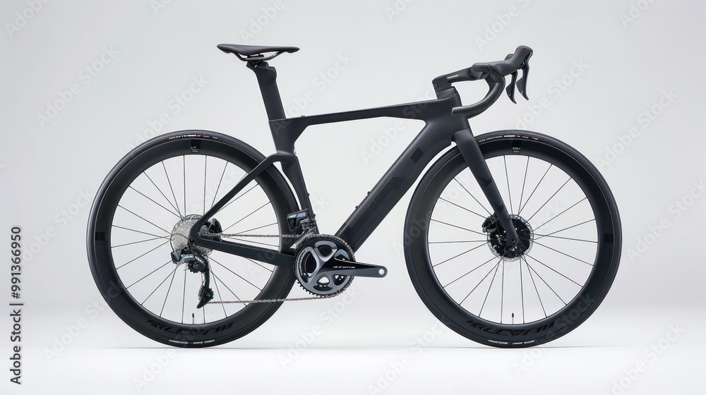 Fototapeta premium Black Road Bike