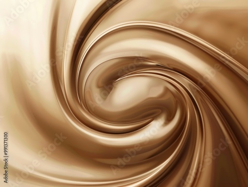 Close-up of smooth chocolate syrup swirling in a jar, ready to enhance your favorite dessert.