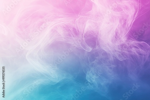 Wallpaper Mural A mesmerizing blend of pink, purple, and blue smoke creating a vibrant abstract background for creative projects. Torontodigital.ca