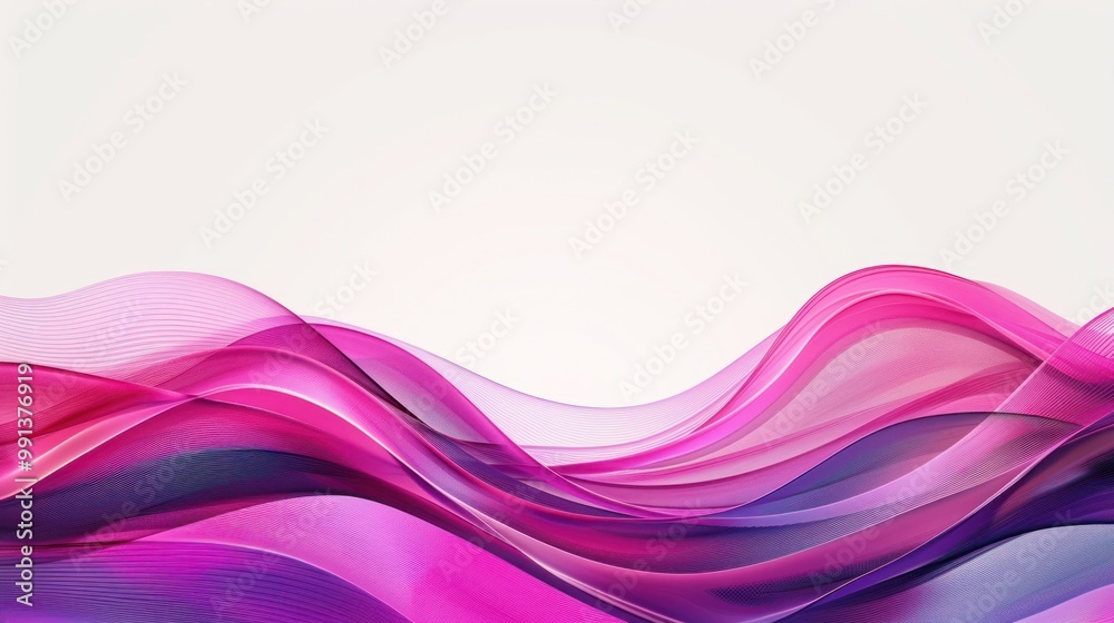 Abstract Pink and Purple Waves