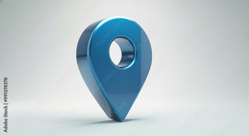 Location pin symbol 3D rendering for navigation and mapping applications Location pin symbol 3D rendering for navigation and mapping applications