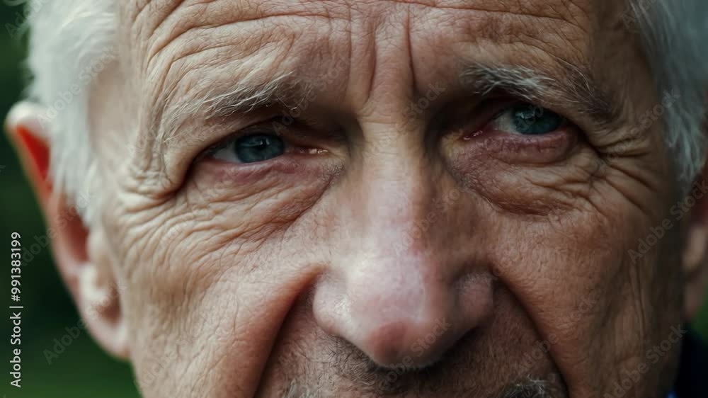 An elderly man stands outdoors, his face marked by deep wrinkles and sun-kissed skin, reflecting a lifetime of experiences and emotions during daylight hours An elderly man stands outdoors, his face marked by deep wrinkles and sun-kissed skin, reflecting a lifetime of experiences and emotions during daylight hours