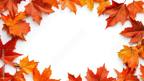 autumn leaves frame