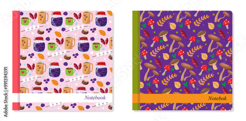 Notepd Front Cover Desing with Nature Elements