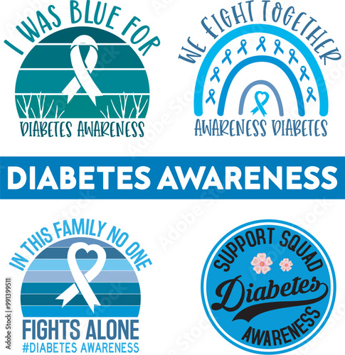Diabetes Awareness, I Wear Blue For Diabetes Awareness, Crush Type 1 Diabetes, We Fight Together, Diabetes Warrior, November We Wear Blue, Hope Faith Cure Diabetes