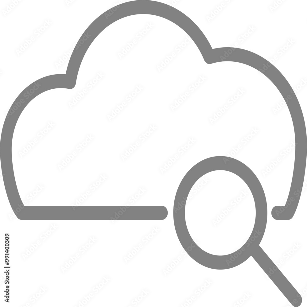 Single isolated icon with outline style icon on white background