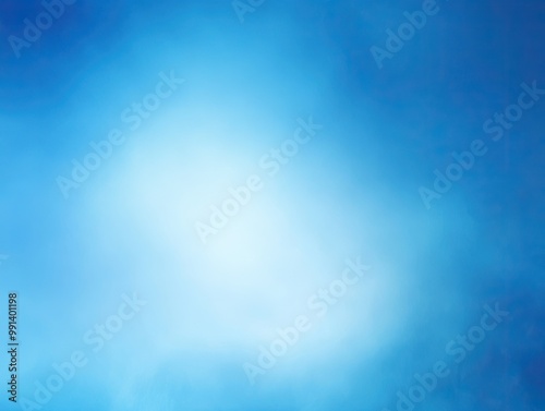 Blue background with soft, gradient light, perfect for serene, cool designs