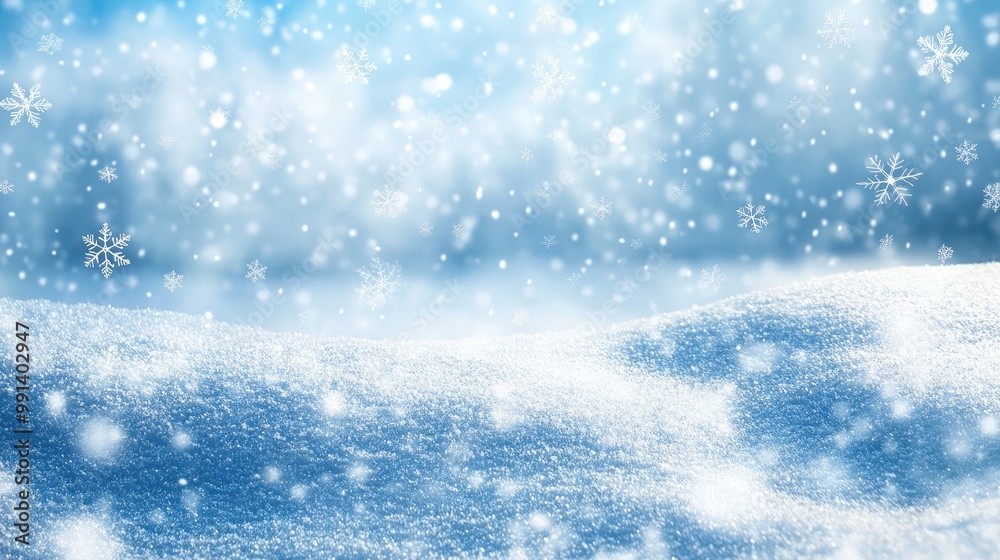 Christmas snow background with snowflakes falling gently on a peaceful winter landscape, creating a magical holiday feel Christmas snow background with snowflakes falling gently on a peaceful winter landscape, creating a magical holiday feel