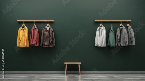 Luxury private school uniforms contrasted with worn, handmedown clothes in a public school, education inequality, wealth gap photo