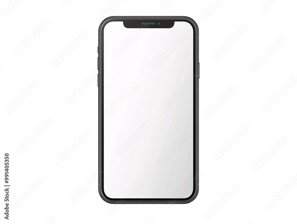 a black cell phone with a white screen a black cell phone with a white screen