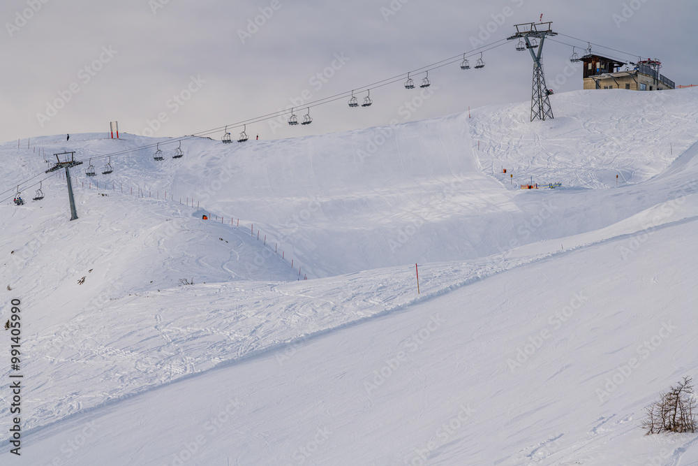 The ski resort Hochpustertal at Sillian. Here one meets a successful mixture of Austrian snow and runway quality combined with the Italian ease.