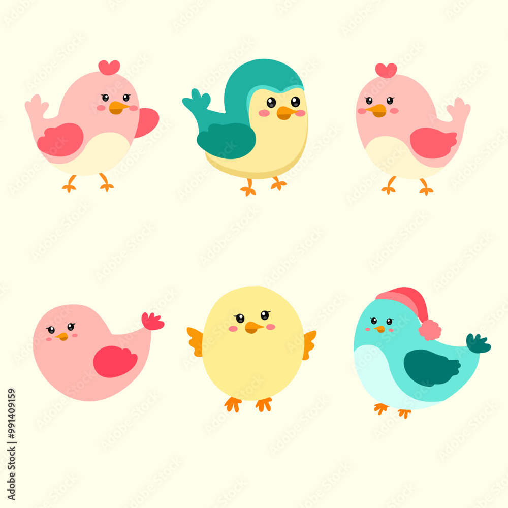 set of collection cute bird vector IIlustrations for elements, clipart set of collection cute bird vector IIlustrations for elements, clipart